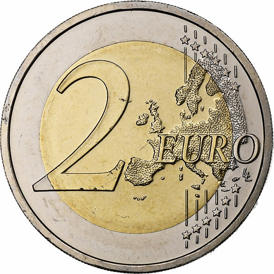 Letonia, 

2 euros, 

Iridiscente