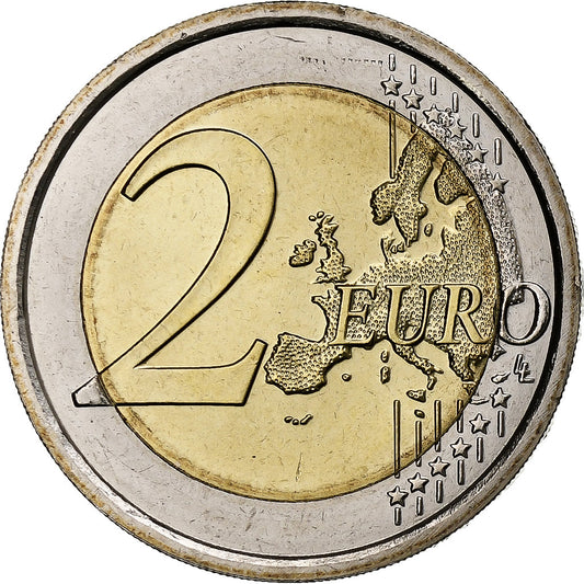 San Marino, 

2 euros, 

Iridiscente
