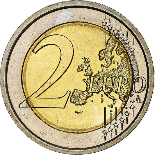 Italia, 

2 euros, 

10 años de euros en efectivo