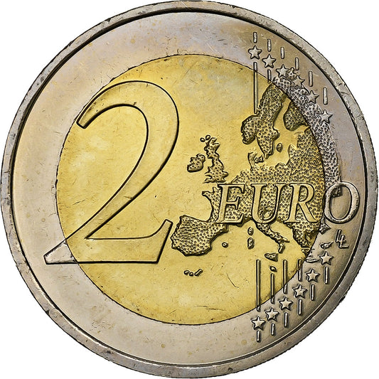 Francia, 
  
  2 euros, 
  
  Llamada del 18 de junio