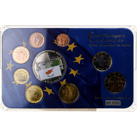 Chipre

Juego de 1 c. - 2 euros + moneda europea, 2008