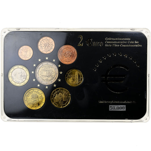 Austria, 

Set 1 unidad - 2 euros, 

Dátiles variados