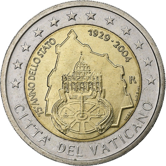 Vaticano,

2 euros,

Fundación del Vaticano