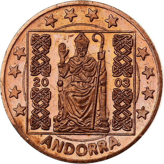 Andorra, 

2 céntimos, 

Fantasy Trial Euro