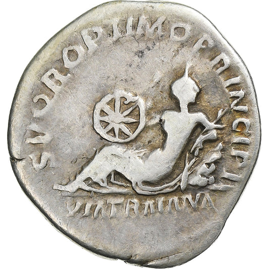 Trajano, 
  
  Denario, 
  
  112-114