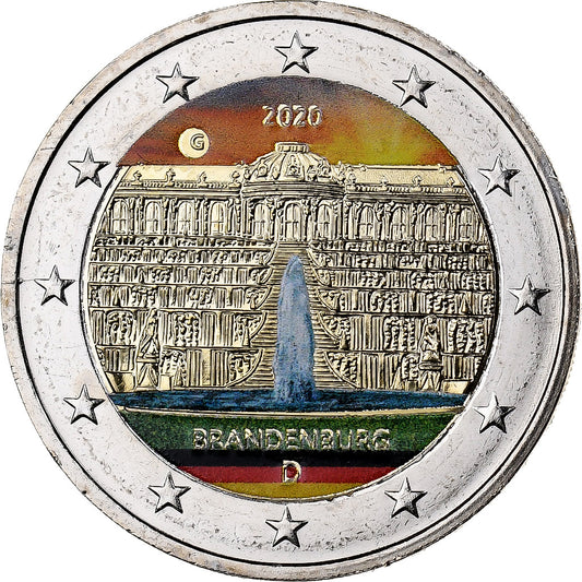 ALEMANIA - REPÚBLICA FEDERAL, 

2 euros, 

Coloreado