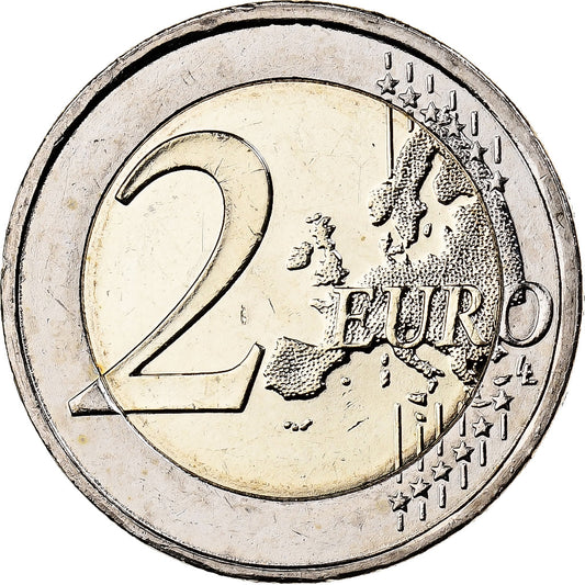 Grecia, 

2 euros, 

Coloreado