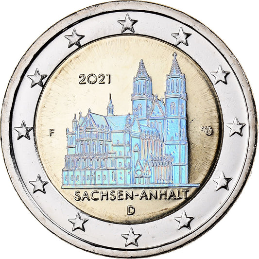 Alemania, 
  
  2 euros, 
  
  Sajonia-Anhalt
