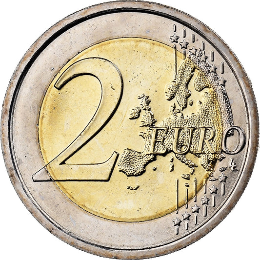 San Marino, 

2 euros, 

Coloreado