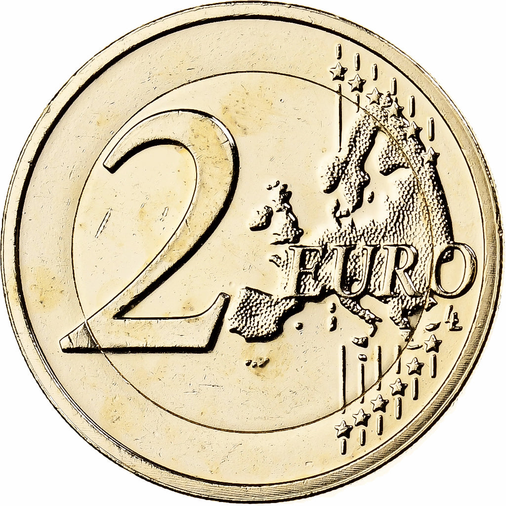 Letonia, 
  
  2 euros, 
  
  Moneda de fantasía .Dorée