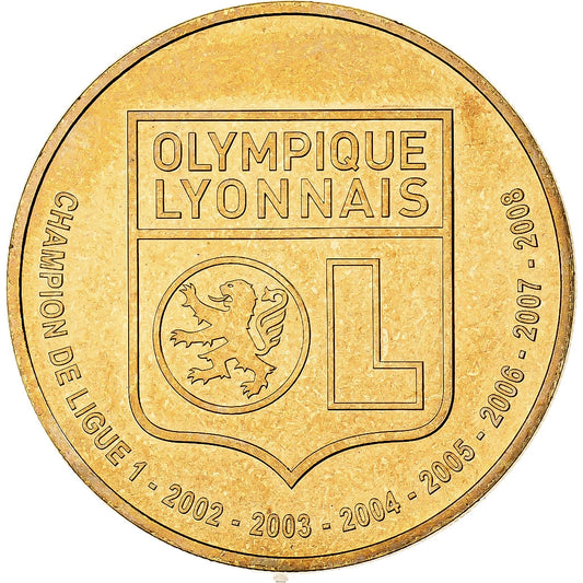 Francia, 
  
  1-1/2 euros, 
  
  OLYMPIQUE DE LYON