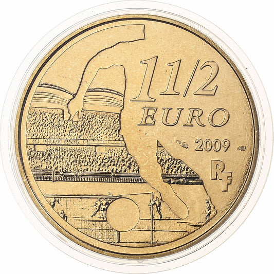 Francia, 
  
  1-1/2 euros, 
  
  OLYMPIQUE DE LYON