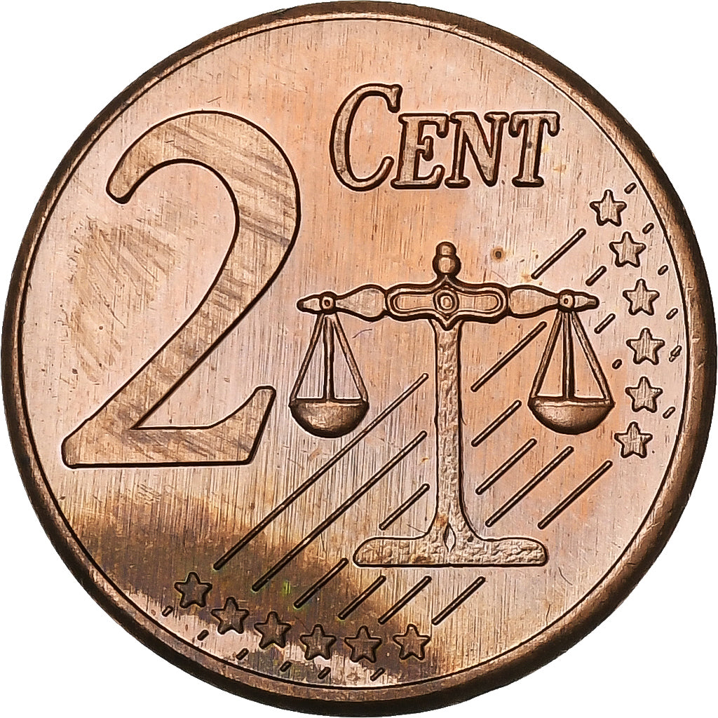 Dinamarca, 

2 céntimos de euro, 

2002