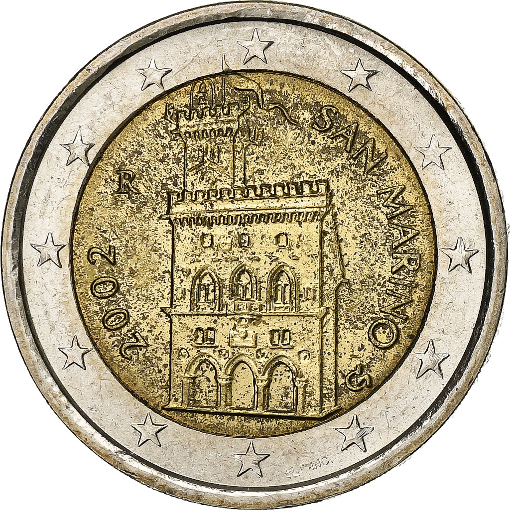 San Marino, 
  
  2 euros, 
  
  2002