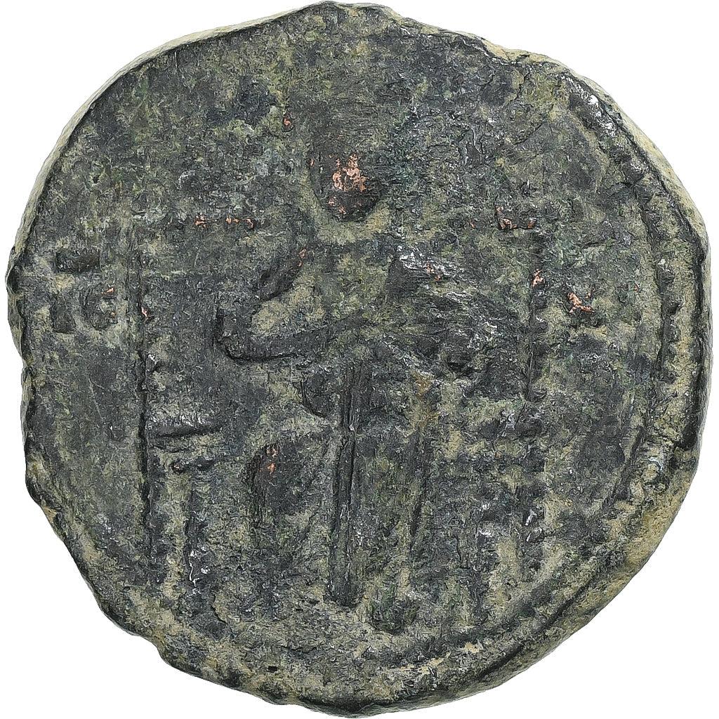 Tiempo de Constantino IX, 
  
  Follis, 
  
  1042-1055