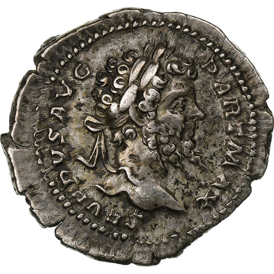 Septimio Severo, 
  
  Denario, 
  
  201