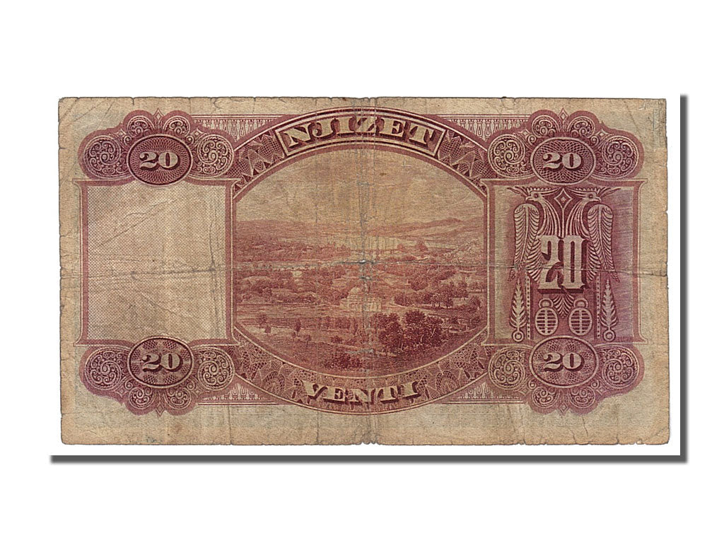 billete de banco, 
  
  albania, 
  
  20 Franka Ari