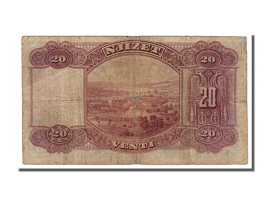 billete de banco, 
  
  albania, 
  
  20 Franka Ari