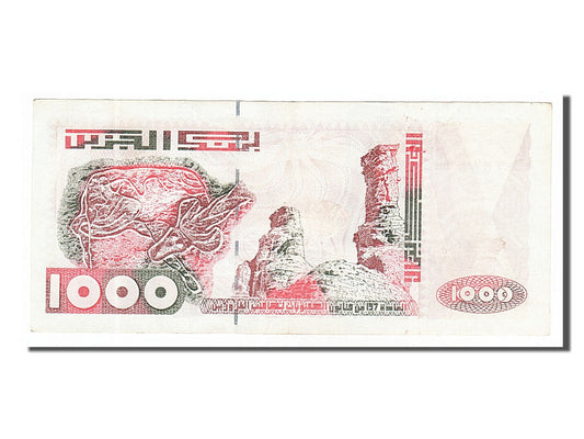 Billete de banco, 

Argelia, 

1000 dinares