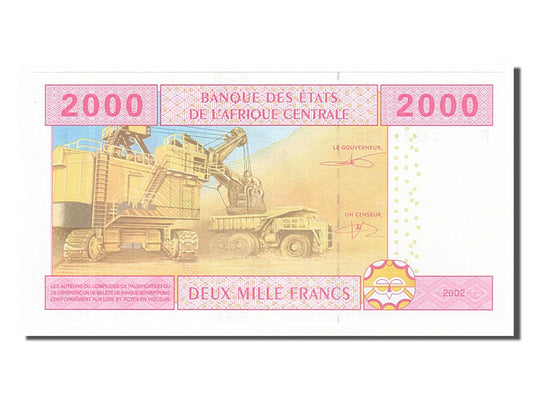 Billete de 2000 francos de los Estados de África Central