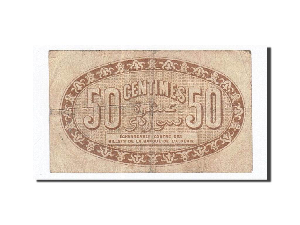 billete de banco, 
  
  Argelia, 
  
  50 céntimos