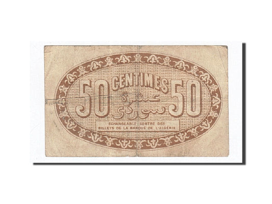 billete de banco, 
  
  Argelia, 
  
  50 céntimos