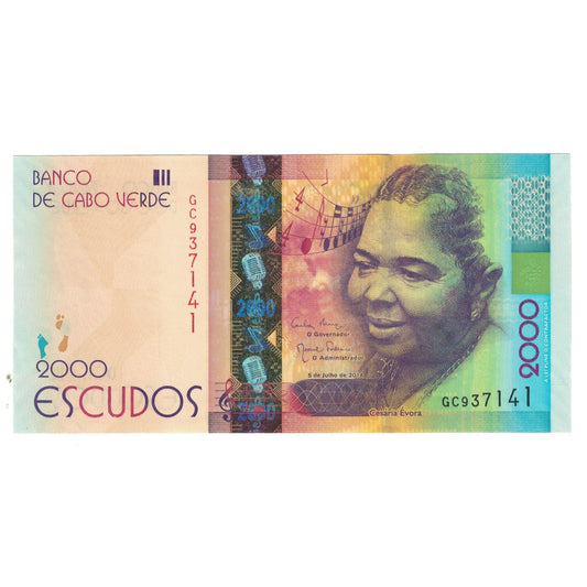 billete de banco, 
  
  Cabo Verde, 
  
  2000 escudos