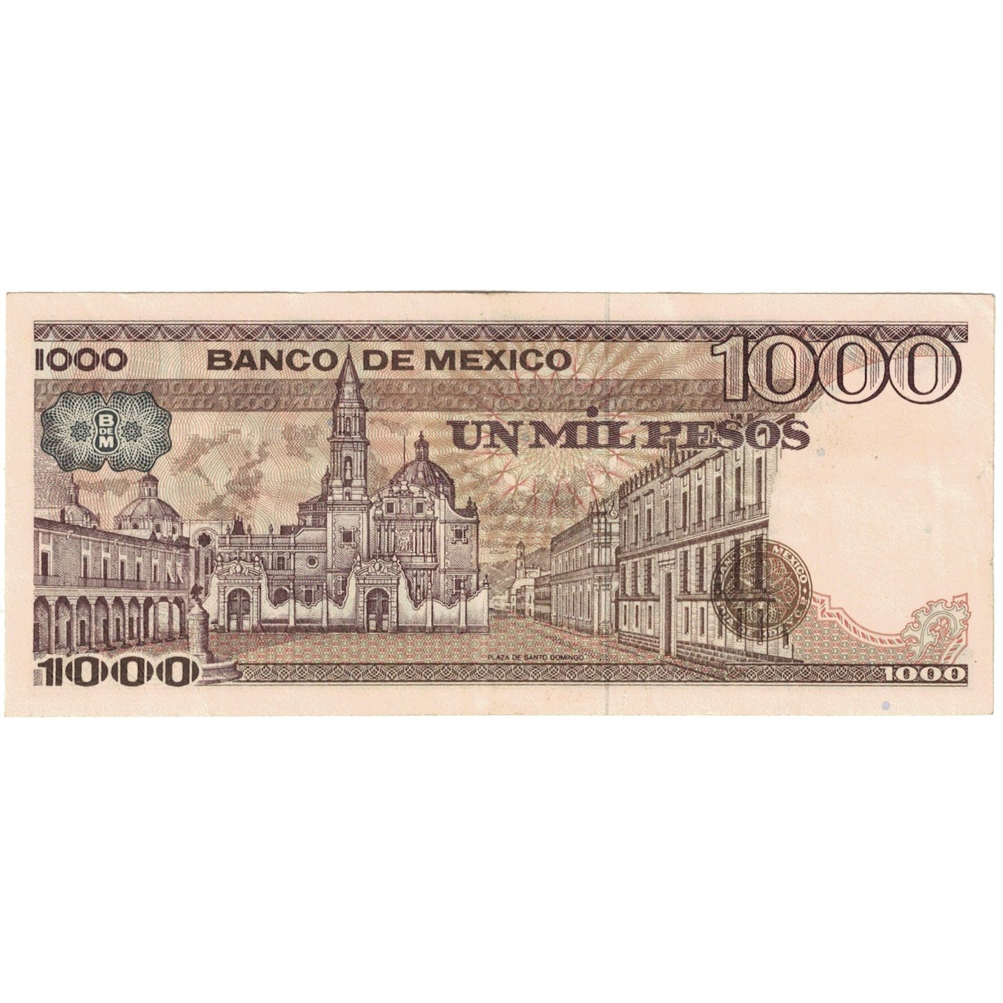billete de banco, 
  
  México, 
  
  1000pesos