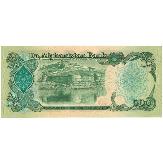 billete de banco, 
  
  Afganistán, 
  
  500 afganos