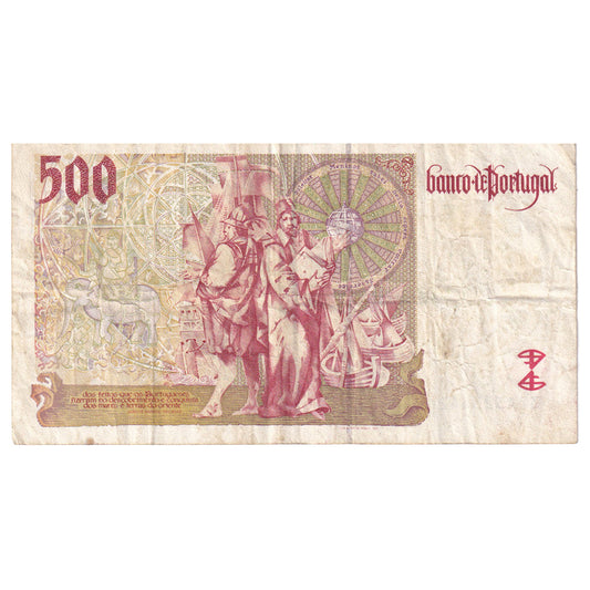 billete de banco, 
  
  Portugal, 
  
  500 escudos