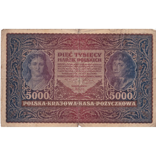 Polonia, 
  
  5000 Mark, 
  
  1920