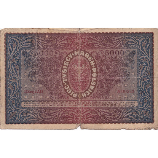 Polonia, 
  
  5000 Mark, 
  
  1920