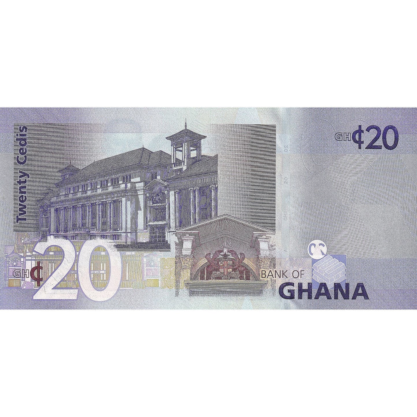 Ghana, 
  
  20 cedis, 
  
  2007-07-01