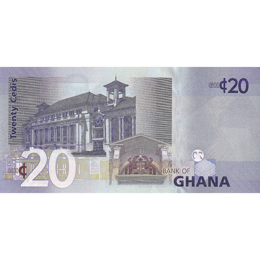 Ghana, 
  
  20 cedis, 
  
  2007-07-01