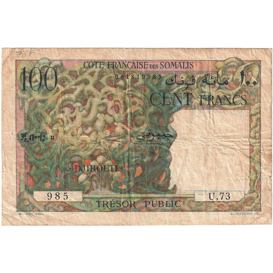 Somalilandia Francesa, 

100 francos, 

1952