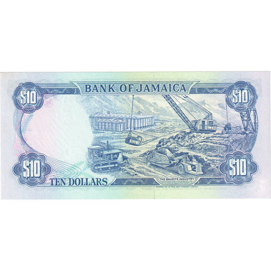 Jamaica, 

10 dólares, 

1987-09-01