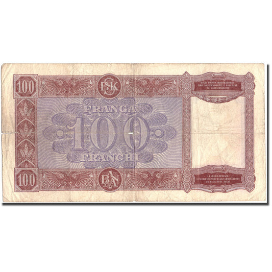 billete de banco, 
  
  albania, 
  
  100 Frangas