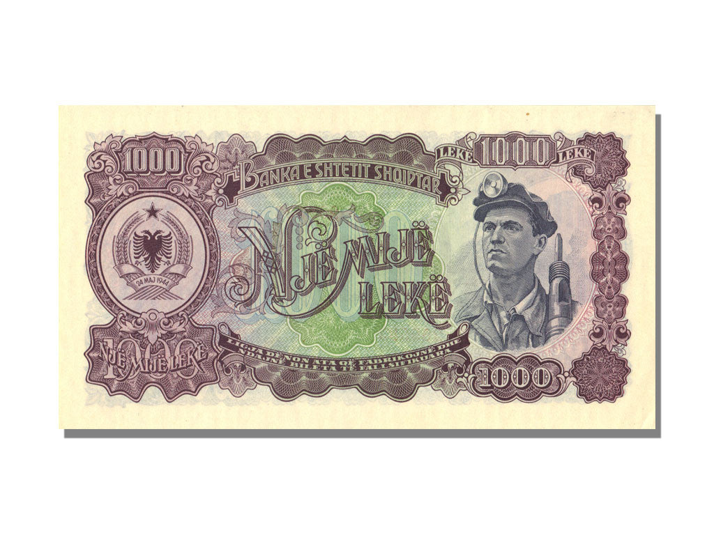 billete de banco, 
  
  albania, 
  
  1000 Leke