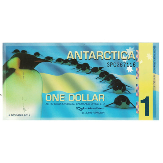 Billete de banco, Antártida, 1 dólar