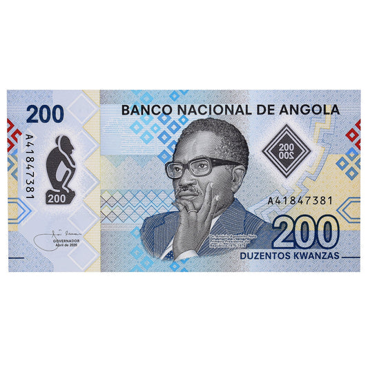 billete de banco, 
  
  Angola, 
  
  200 kwanzas