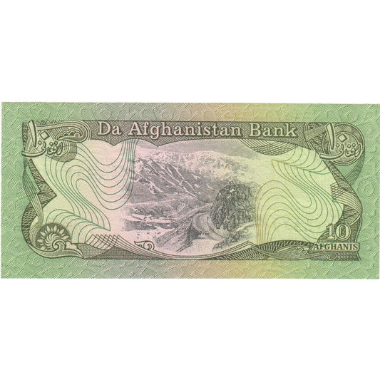 Afganistán, 
  
  10 afganos, 
  
  UNC(65-70)