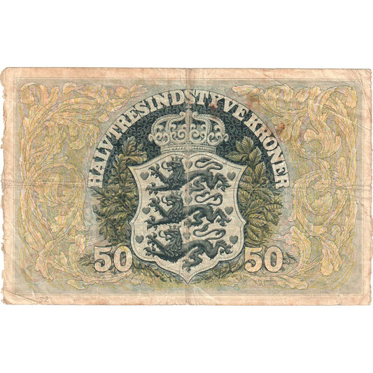 Dinamarca, 
  
  50 coronas, 
  
  1941