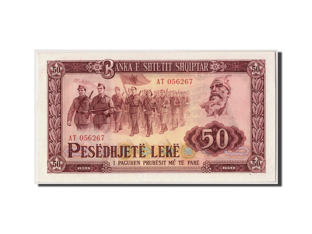billete de banco, 
  
  albania, 
  
  50 Leke