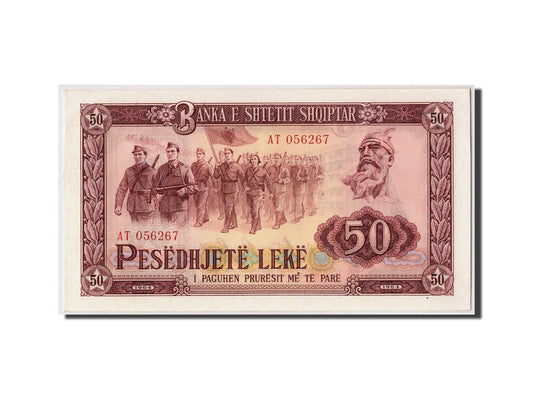 billete de banco, 
  
  albania, 
  
  50 Leke