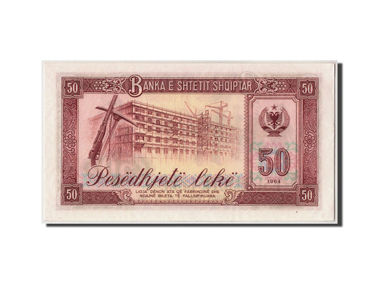 billete de banco, 
  
  albania, 
  
  50 Leke