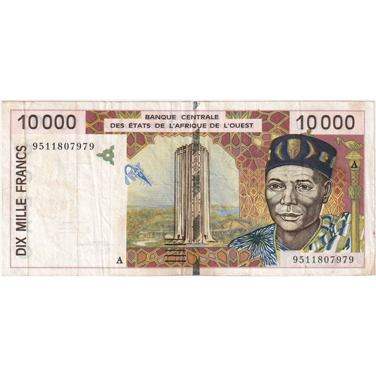 Estados de África Occidental, 

10.000 francos