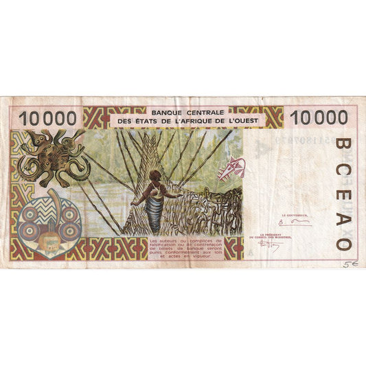 Estados de África Occidental, 

10.000 francos