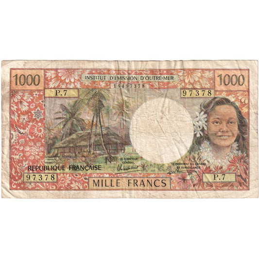 Tahití, 

1000 francos, 

1985