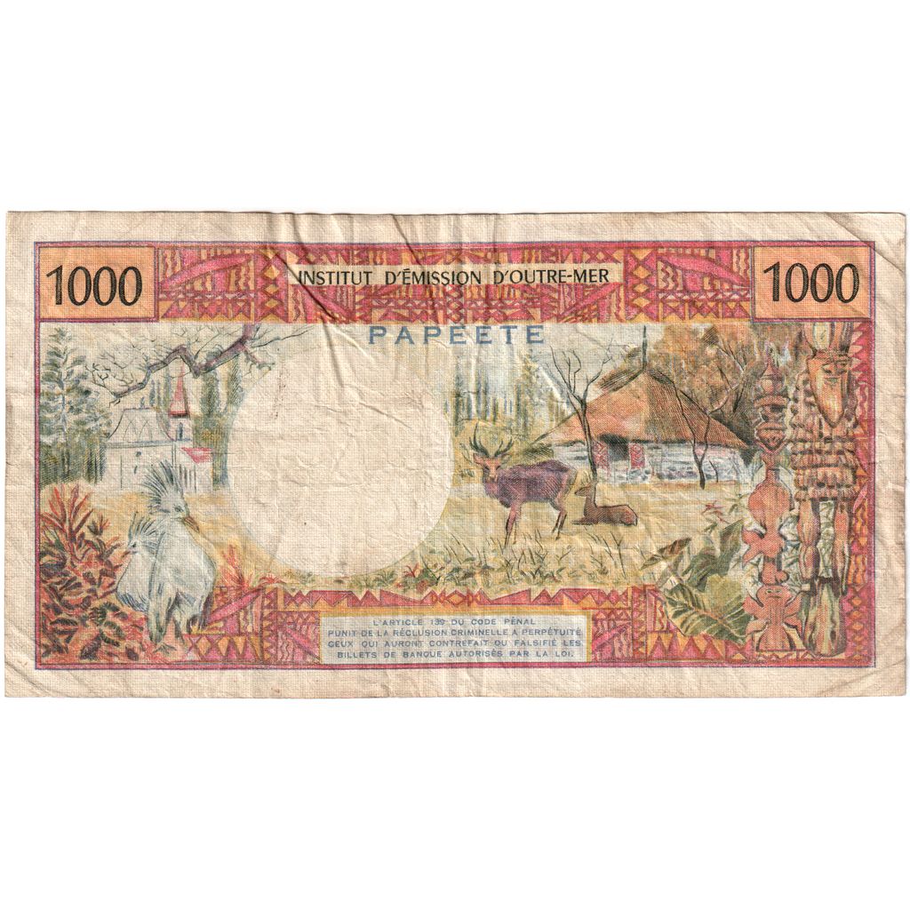 Tahití, 

1000 francos, 

1985