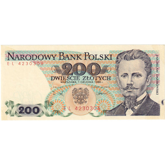 Polonia, 
  
  200 zlotych, 
  
  1988-12-01